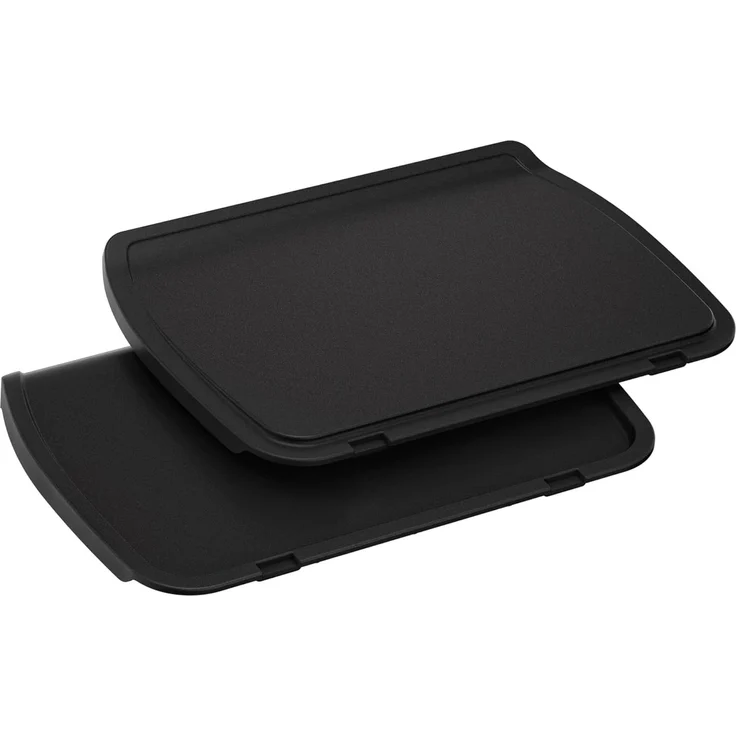 Tefal Plancha-Platten, kompatibel mit OptiGrill, OptiGrill +, OptiGrill Elite, für empfindliche Zutaten, antihaftbeschichteter Aluminium-Druckguss, Schwarz, XA728810 – Bild 1