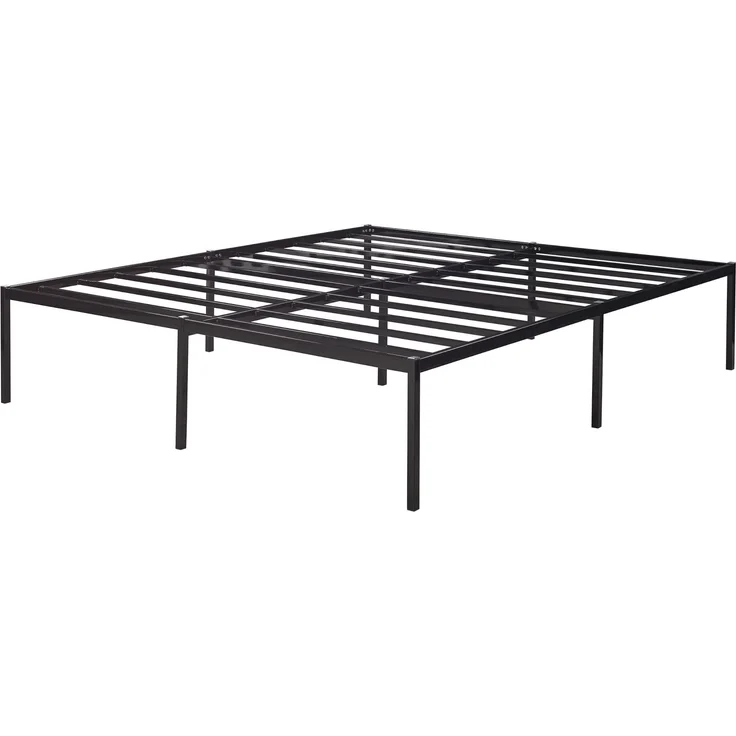 Metallbett Vårdö 160x200 cm Schwarz [en. casa] – Bild 3