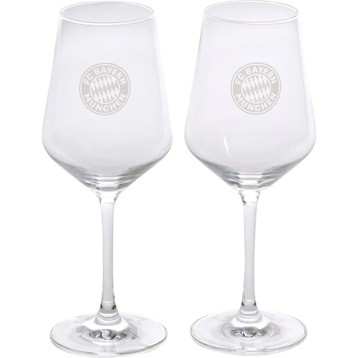 FC Bayern München Glas Weinglas 2er Set