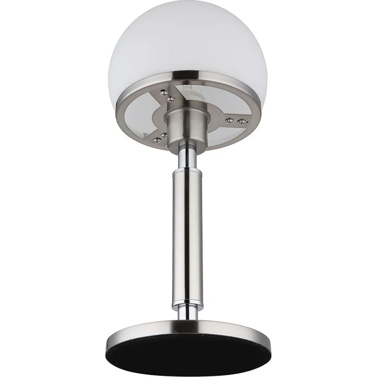 Tischleuchte, Pilz Design, Glas, opal, H 40 cm – Bild 9