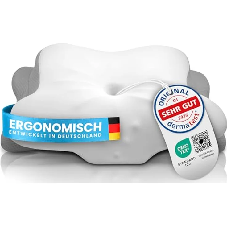 Gentle North Nackenstützkissen Orthopädisches Nackenstützkissen aus hochwertigem Memory Foam – Bild 2