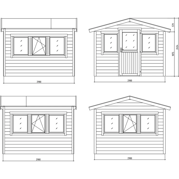 Fjordholz Gewächshaus aus Holz Modell 28 B – Bild 4
