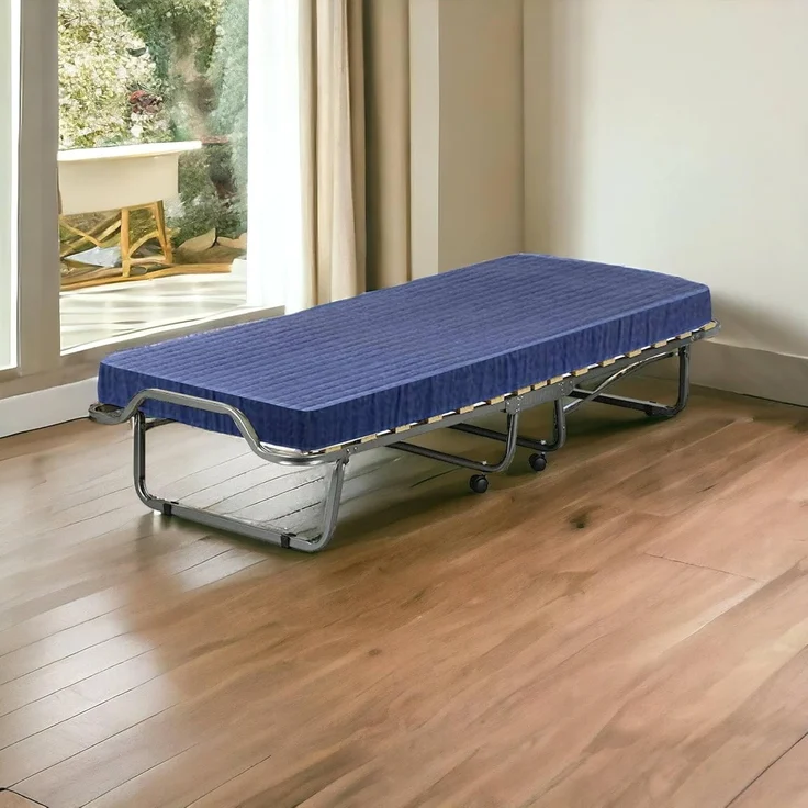 Talamo Italia - Klappbett Priscilla, orthopädisches und faltbares Einzelbett, 100 % Made in Italy, inklusive Matratze 80x190 cm – Bild 3