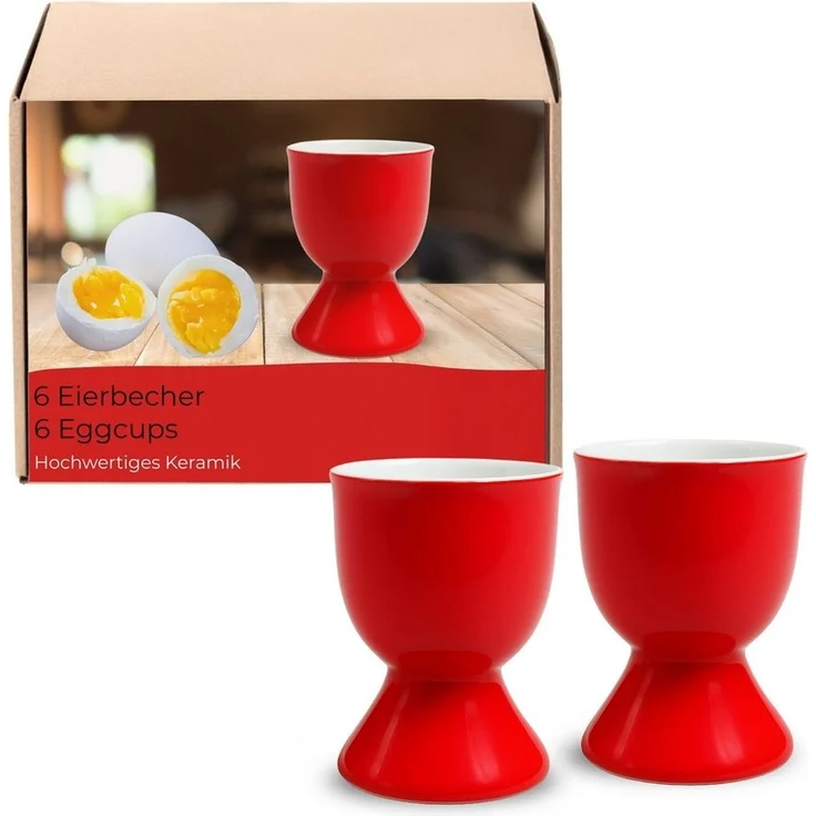matches21 HOME & HOBBY Eierbecher, (6-tlg), Spülmaschinenfeste Eierhalter für Frühstückstisch – Bild 5