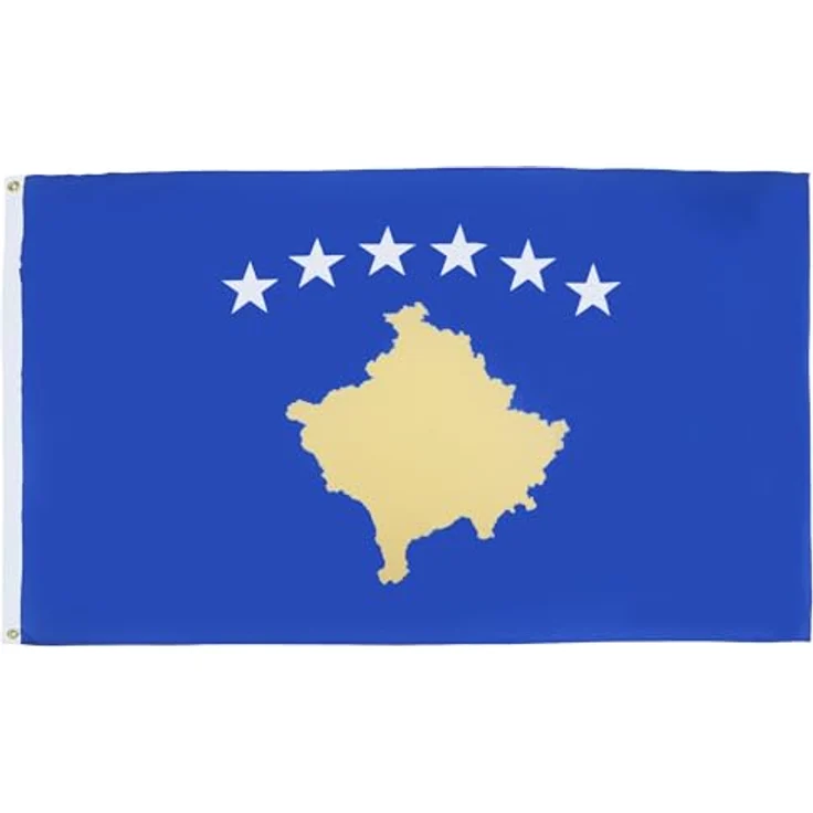 AZ FLAG - Flagge Kosovo - 150x90 cm - Republik Kosovo Fahne 100% Polyester mit Messing-Ösen - 110g – Bild 1