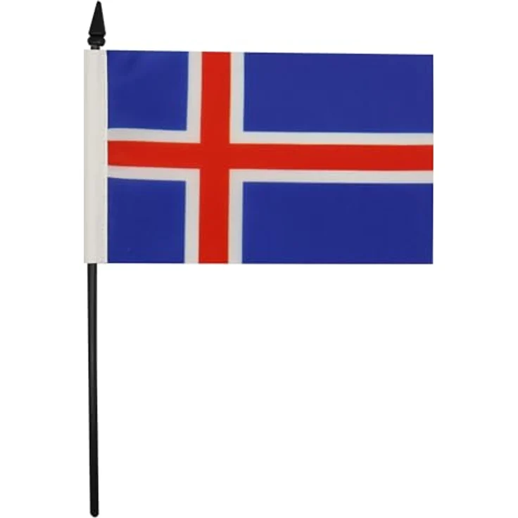 AZ FLAG - Tischflagge Island - 15x10 cm - Isländische Tischfahne 10 x 15 Cm - Flaggen – Bild 2