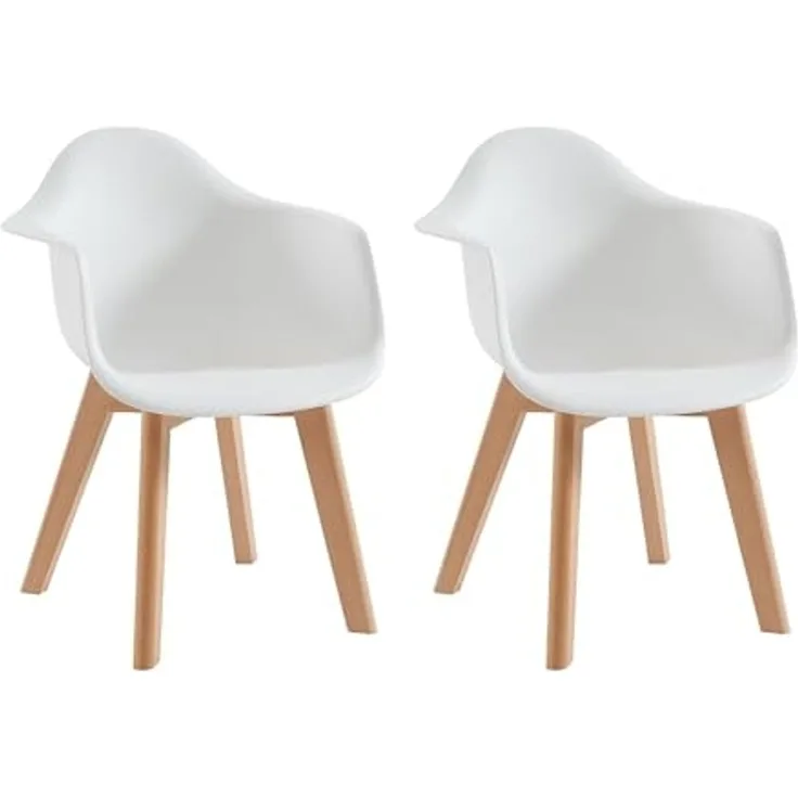 Vente-unique - POUPINETTE Stuhl Plastik Weiß - B 41,5 cm x H 57 cm x L 41,5 cm