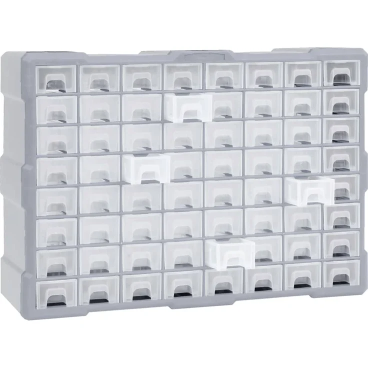 vidaXL Multi-Schubladen-Organizer mit 64 Schubladen 52x16x37,5 cm 147580 – Bild 2