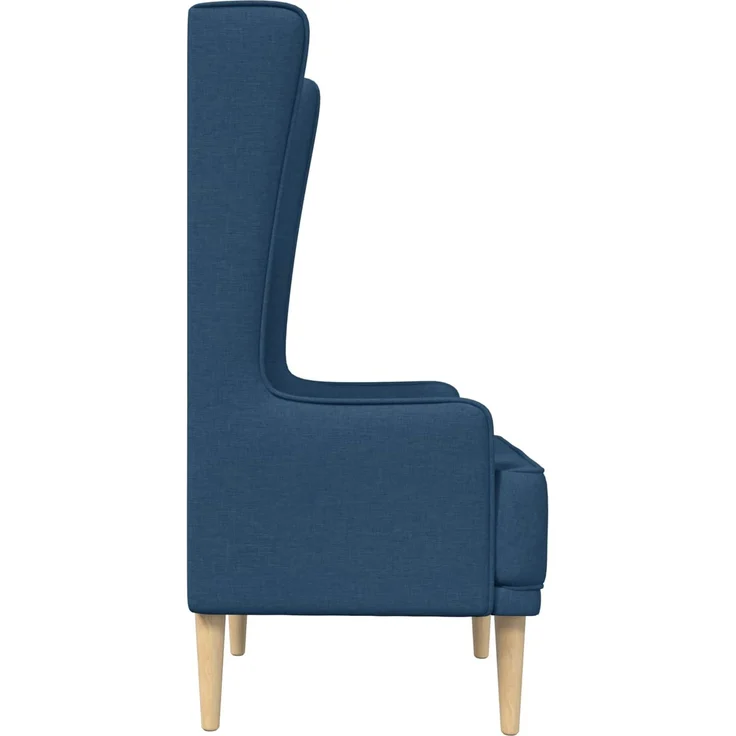 vidaXL Hochlehner Blau Stoff 42042487 – Bild 4