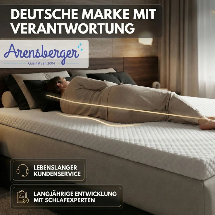 Topper SOFT 90x200cm, Memory Foam Matratzentopper, waschbarer Bezug, geeignet für Federkern & Schaumstoff Matratzen, H2, Matratzenauflage Höhe 5cm – Bild 7