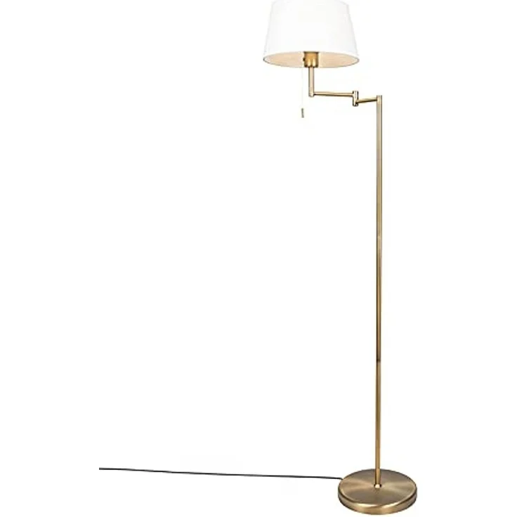 Qazqa Stehlampe Ladas, ohne Leuchtmittel, E27, Bronze, Landhaus, Stahl, 1-flammig – Bild 1