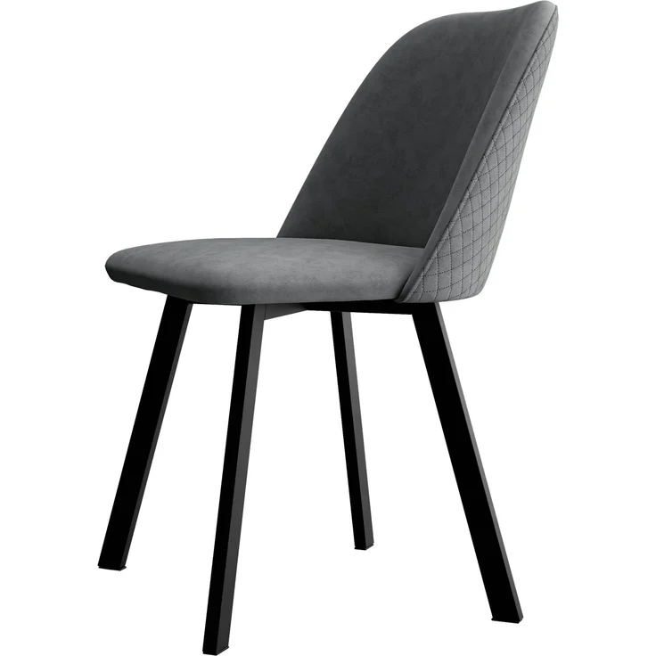 Mirjan24 Polsterstuhl K109 (Farbe: Uttario Velvet 2970 + Uttario Velvet U03 2970), 80 x 58 x 47 cm – Bild 1