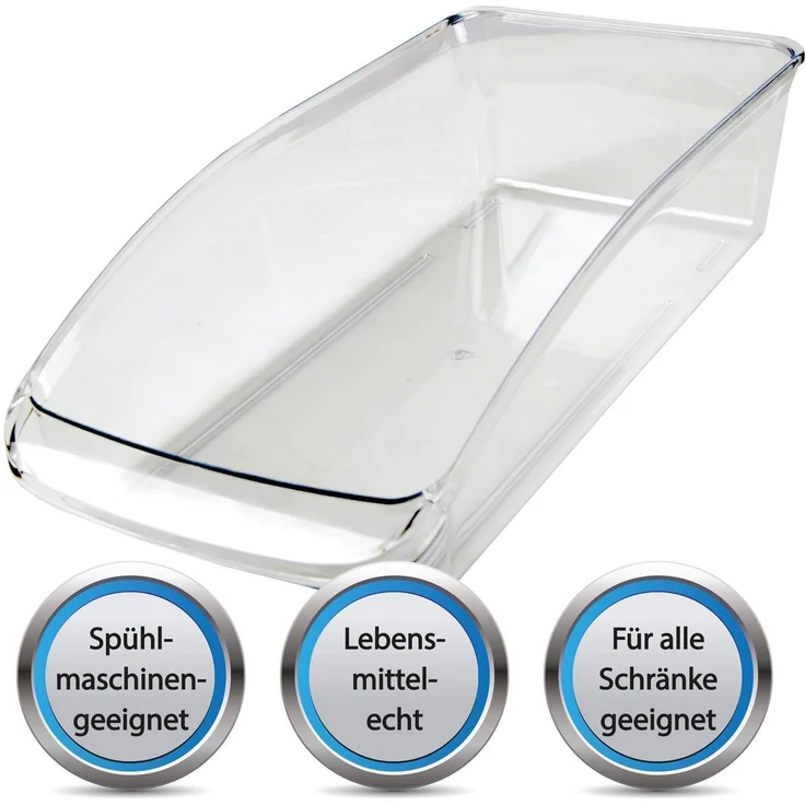 Kühlschrank - Behälter ( 33 x 15 x 8cm ) Kühlschrankbox Spülmaschinengeeignet - Hochwertige Aufbewahrungsbox mit Griff für die Küche – Bild 6