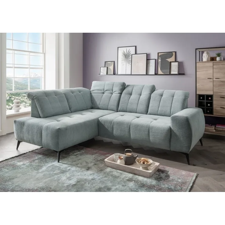 Ecksofa Sano Breitcord mit Elektrofunktion von Benformato