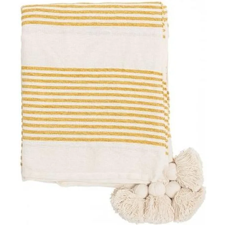 Bloomingville Plaid Gelb-Weiß 82045451