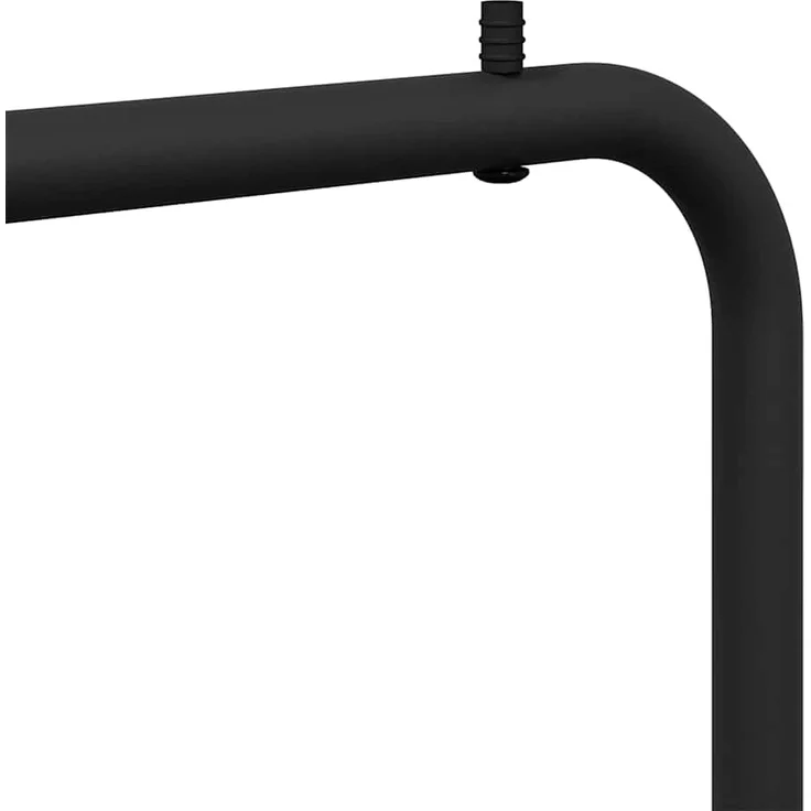 vidaXL Kleiderständer mit Speicher Schwarz 100 x 56 x 154 cm Stahl 868444 – Bild 9