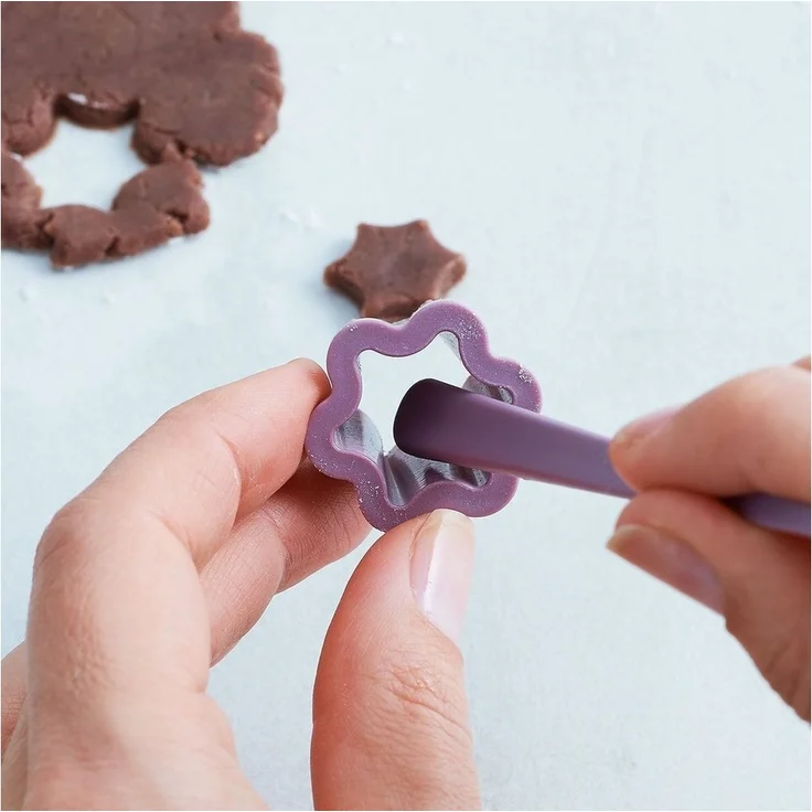 Betty Bossi Ausstechform Plätzchen Ausstecher für Spitzbuben in Schneeflockenform - 3er-Set, Kunststoff, (Set, 8-St), für Kekse und Plätzchen – Bild 2