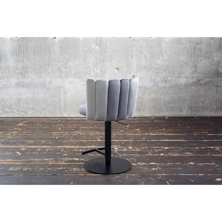 Kawola Barhocker Jada, höhenverstellbar mit 360° Drehfunktion, Grau und Schwarz, Kunststoff, 55x85x53 cm, Esszimmer Barmöbel – Bild 5