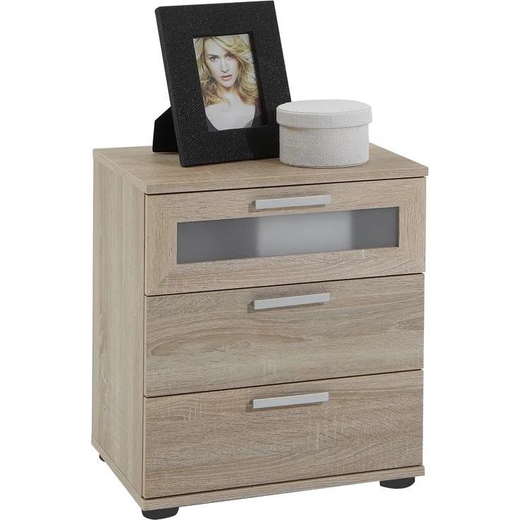 Nachttisch >JACK 2< in Eiche Dekor - 45x53,5x38cm (BxHxT)