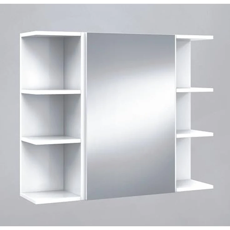 habeig Eckregal Mehrzweckregal Regal Badregal Badschrank weiß Bad, 65 cm hoch – Bild 5