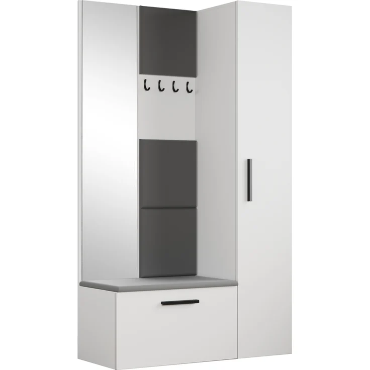 AX LIVING Garderoben Haken Rosanno I 80,6cm Breite Stilvoll Weiß JS100 – Bild 7