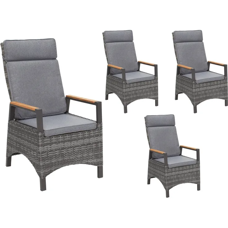 LC Garden »Keramo« Gartenstuhl natur-grau