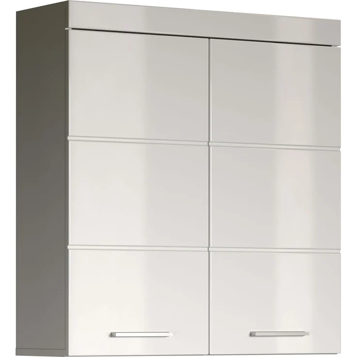 Trendteam 'Amanda' Hängeschrank, Holz, 73 x 77 x 23 cm, Weiß Hochglanz – Bild 2
