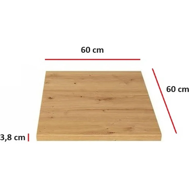 Küchen Arbeitsplatte 60 cm 38 mm Küchenzeile Küchenblock Eiche Artisan Eko Stilo – Bild 1