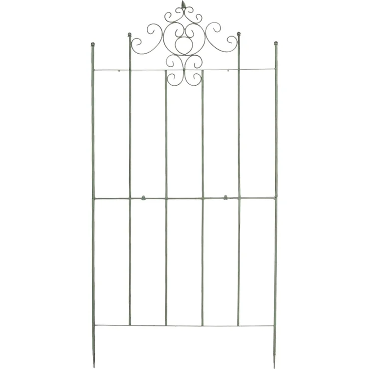 Rankgitter HEIKE - 86x2x170cm, Metall, Antik-Grün | Rankhilfe Kletterpflanzen Gartendekoration – Bild 5