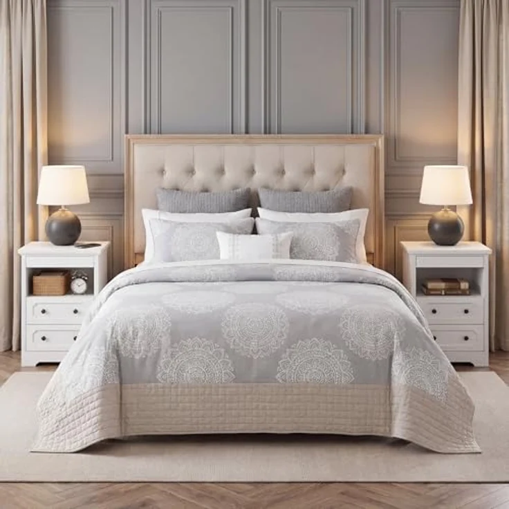 IRONCK Nachttisch 2er Set, Moderne Nachtkonsole mit 2 Schubladen, Offenem Fach, Beistelltisch mit Herausziehbarer Ablage, Holz-Nachttisch für Schlafzimmer, Wohnzimmer, Weiß – Bild 9