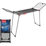 Vileda Infinity Flex Ultimate | ausziehbares Teleskopgestell | Wäscheständer für große Textilien| stabiles Gestell | weniger Abdrücke auf Kleidung Dank XXL Trockenstäbe | vormontierter Wäscheständer