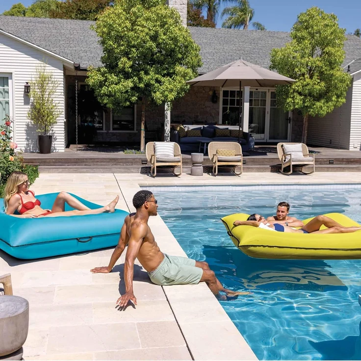 Intex Luftmatratze Schwimmliege Luftmatratze Luxe Lounges 198cm x 157cm 56794EU – Bild 6