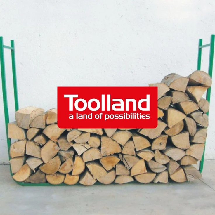Holzablage, Holzstapel Regal, Stapelhilfe HxBxL: 90 x 20 x 120cm (variabel) – Bild 3