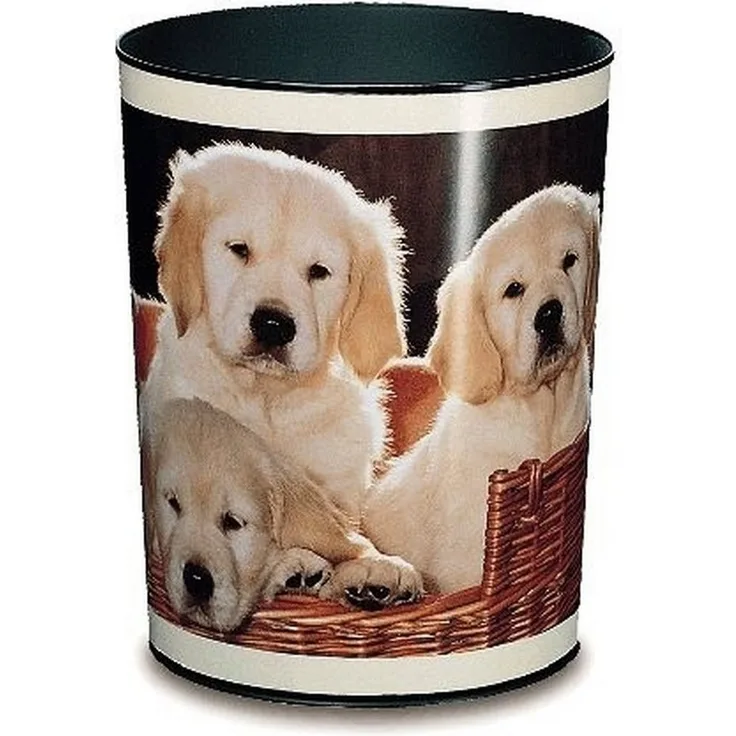 Läufer Papierkorb Motivposter 13 Liter Hunde