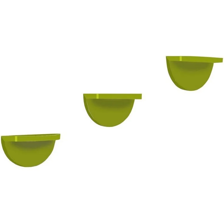 HTI-Line Wandregal Wandregal Altona 943 3er-Set, Set 3-tlg, Wandkonsole halbrund – Bild 1