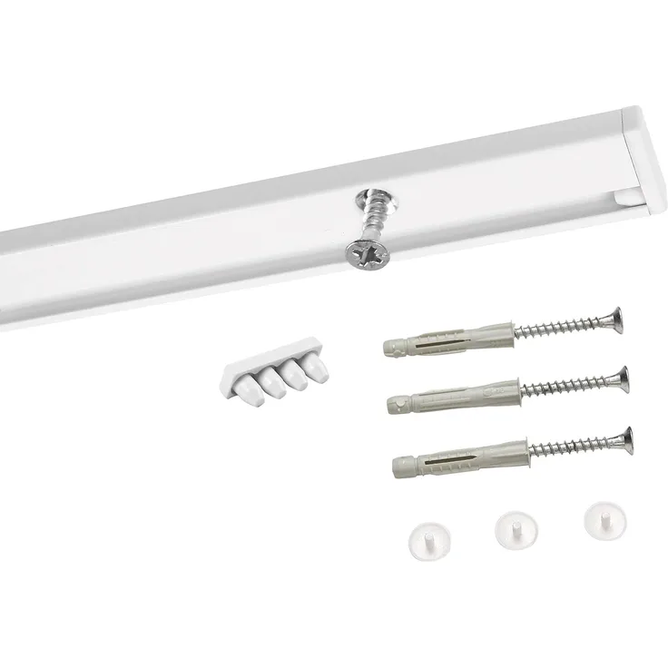 Deco-Raum® Gardinenschiene Minimal | Länge: 290cm | Material: Aluminium | Farbe: Weiß