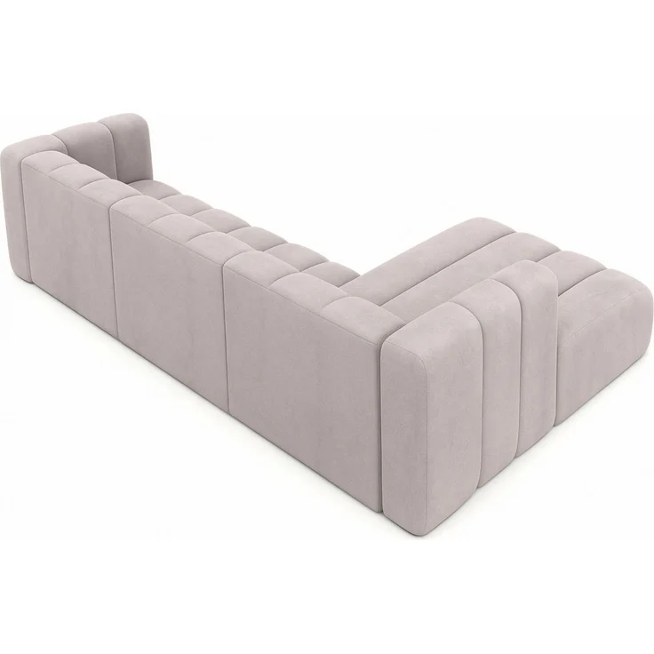 Kaiser Möbel Ecksofa Moderne aus Veloursstoff Salvador Grand L 318 cm, Ecksofa, Tiefe Sitzflächen,Premium-Velours Salvador,Design Soft-Cube – Bild 4