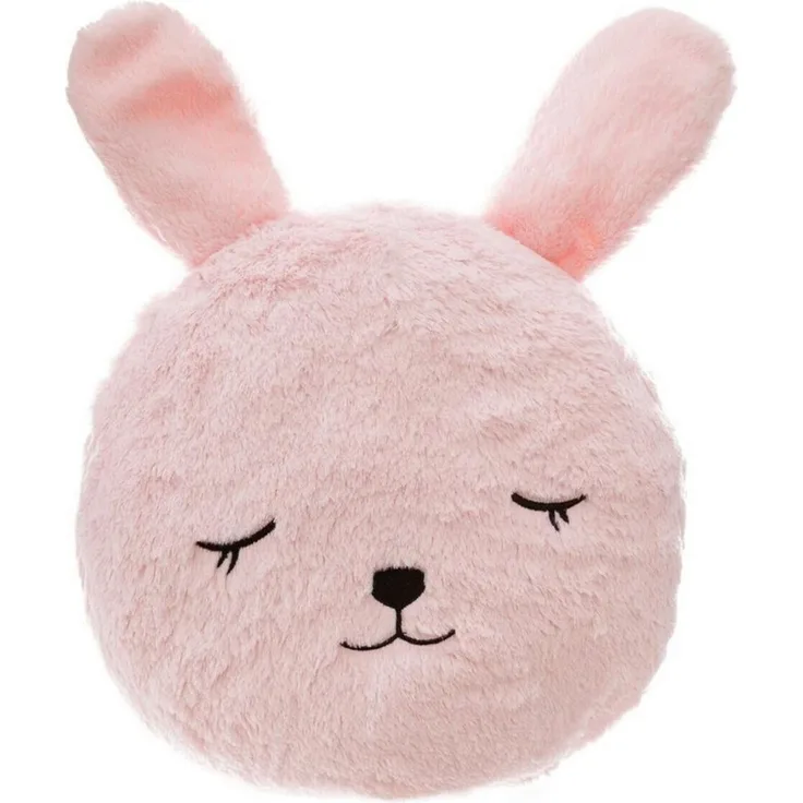 Dekokissen Kuschelkissen Kinder Kissen Bär Katze Hase Tiger Reh Kinderzimmer Deko, Kissenhülle mit Füllung