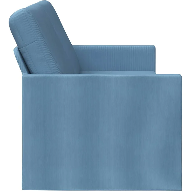 vidaXL 3-Sitzer Sofa Blau 190 x 81 x 82 cm Cordstoff 42041136 – Bild 3