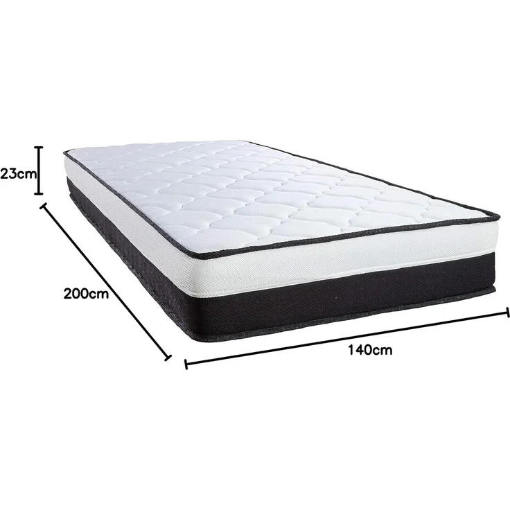 Arensberger EMILIA Federkernmatratze mit GEL-Schaum und integriertem Topper | 140x200 cm Höhe 23cm | Härtegrad H3/ H4 | HR Taschenfederkern Matratze – Bild 3