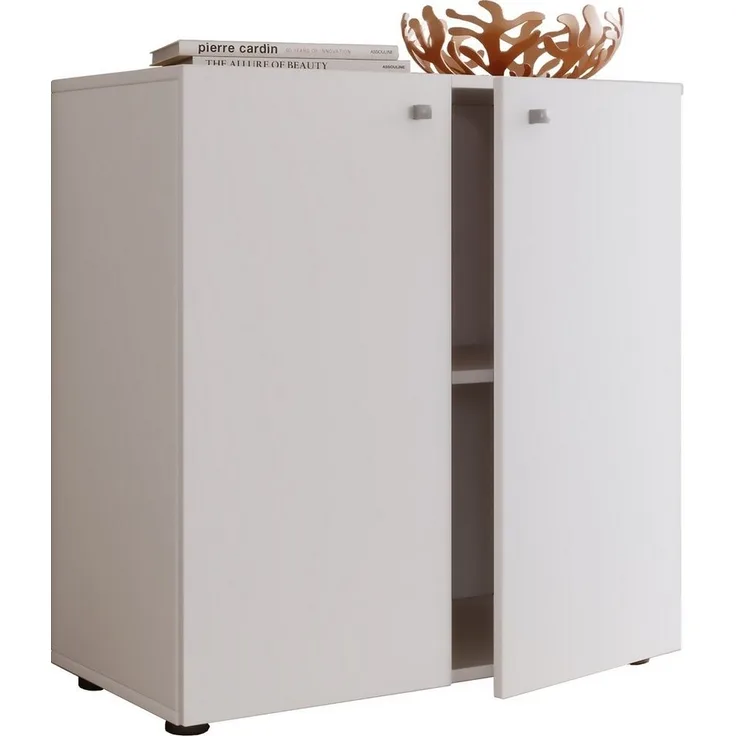 VCM Kommode & Sideboard Vandol 913102 Weiß H. 75 x B. 70 x T. 36 cm
