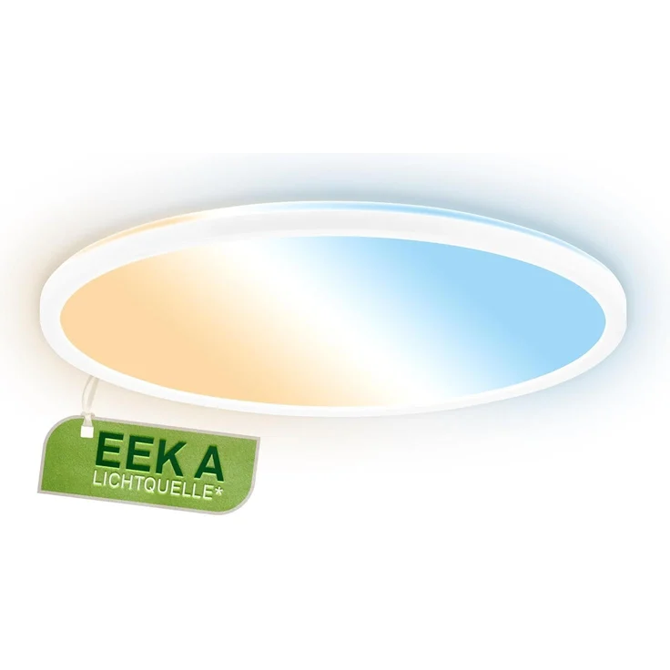 BRILONER - EEK A LED Panel Effizient mit 14W bei 3000lm, ca. 50.000h Licht, flach, CCT, indirektes Licht, LED Lampe, Deckenleuchte, Wohnzimmerlampe, Deckenlampe, Flurlampe, 42x3 cm, Weiß – Bild 1