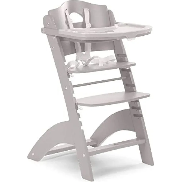 Childhome ' Lambda 3' Treppenhochstuhl Buche Stone Grau