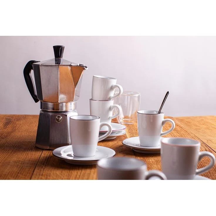 KAHLA Pronto Line Espresso-Obertasse hoch 0,10 l Line sunset orange – Bild 3
