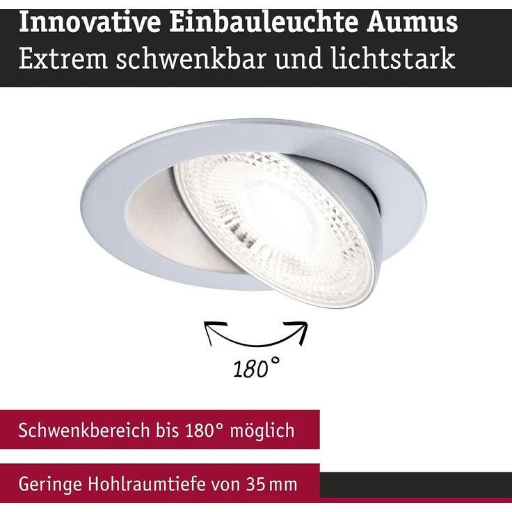 Paulmann 92255 LED Einbauleuchte White Select Aumus Chrom 3 Step dimmbar – Bild 2