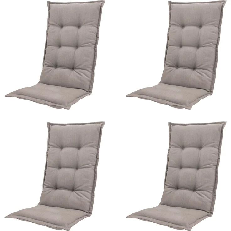 SET Aruba, 4 x Klappsessel graphit, 4 x Auflage taupe – Bild 3