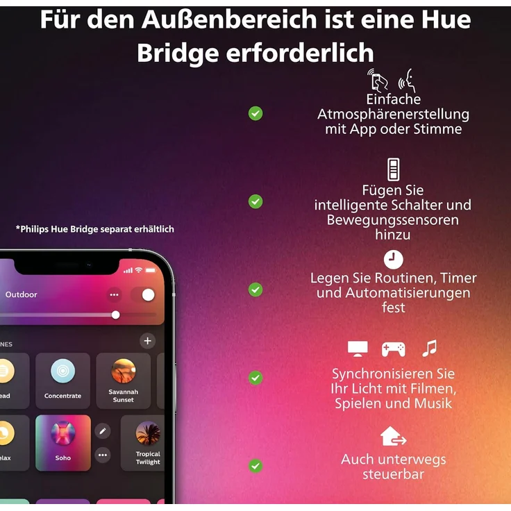 Philips Hue White & Col. Amb. Dymera. – Bild 5