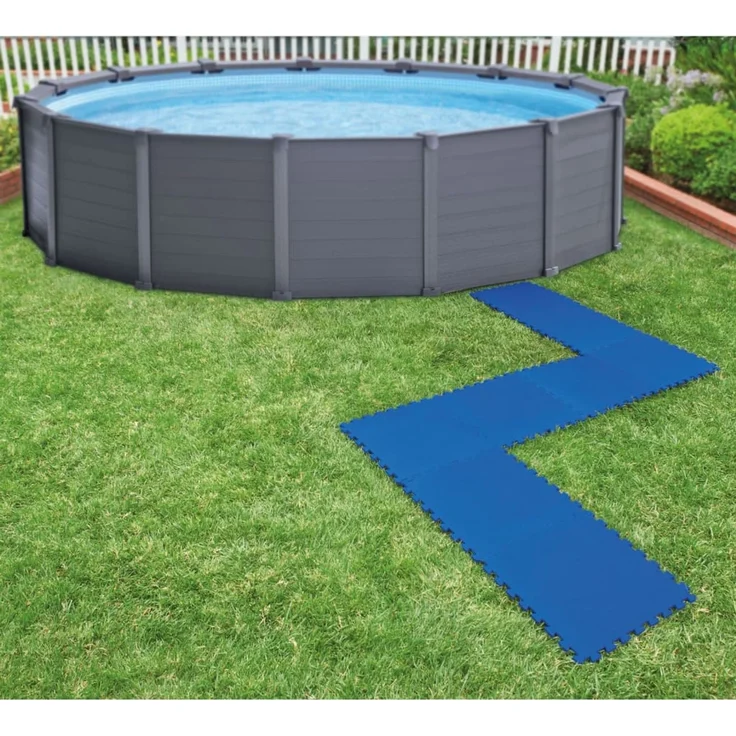 Intex Pool-Bodenschutzfliesen 8 Stk. 50x50 cm Blau 3202858 – Bild 1