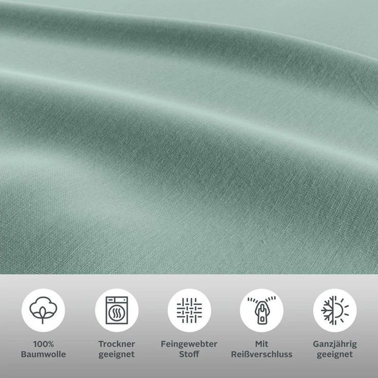 Home affaire Bettwäsche Luisa, Renforcé, 2 teilig, NEUHEIT: 100% Baumwolle, in Gr. 135x200 oder 155x220 cm – Bild 2