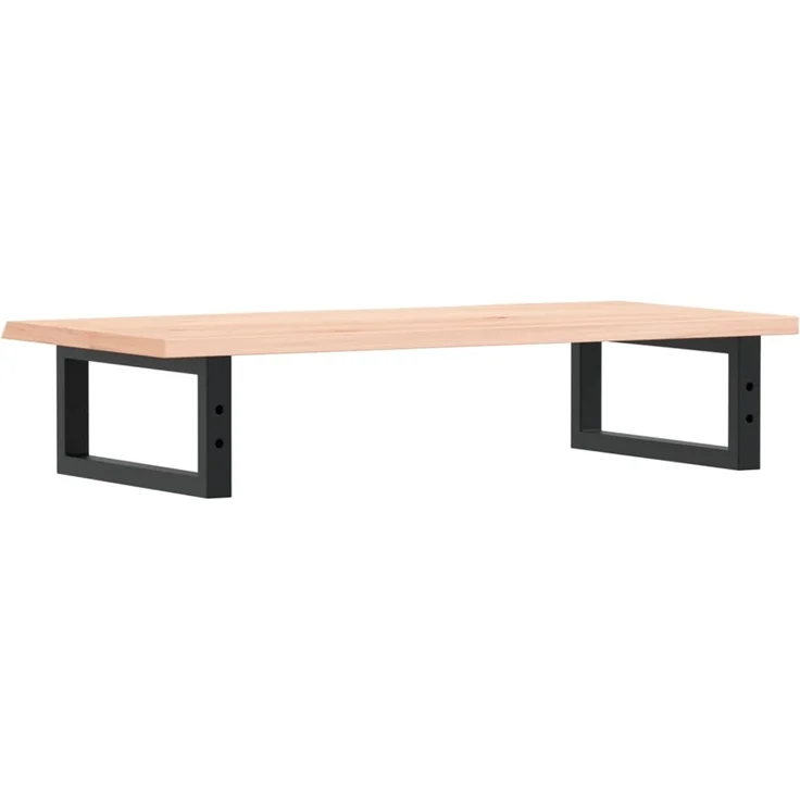 vidaXL Waschtischplatte mit Halterung Stahl und Massivholz Eiche 3302545 – Bild 6
